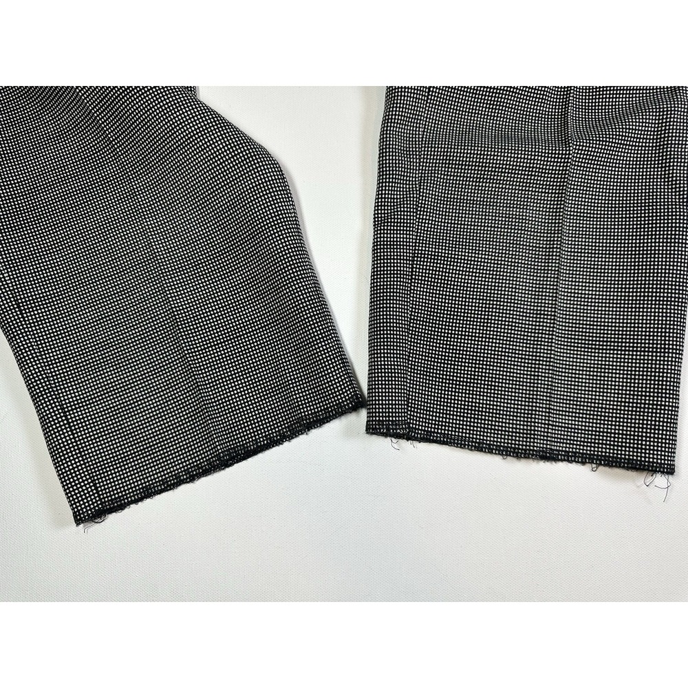 REISS Women 8 Black White Check Neela Trouser Pants Pleated Academia Wool Blend - Picture 4 of 11